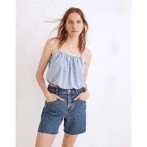 Madewell Chambray Meriden Top in Vineshire Wash